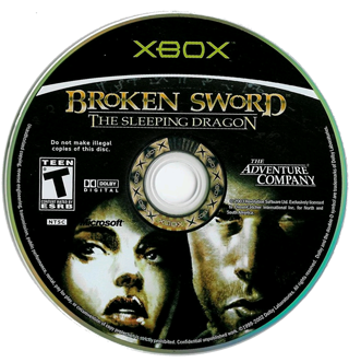 Broken Sword - The Sleeping Dragon (USA) Game Disc
